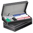 Luxury Poker Set, 160 8.8 grams Chips, Cards & Dice, Black Leather Case