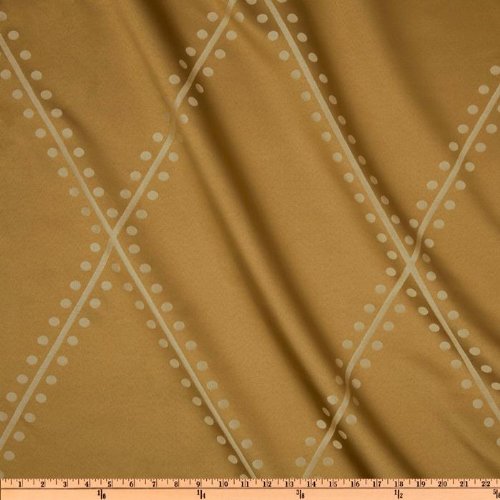 58'' Wide P Kaufmann Billard Jacquard Brass Fabric By The Yard