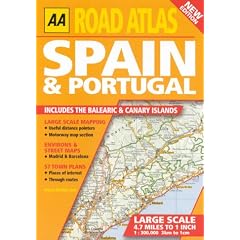 Road Atlas Spain and Portugal (AA Atlases)
