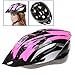 Dcolor Cycling Bicycle Adult Bike Handsome Carbon Helmet with Visor Pink Head Circumference 54-65cm/ Head-width Below 16cm