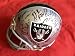 2010 Oakland Raiders Team Autographed Riddell Mini Helmet with 24 Signatures Total! Proof Photos of the Raiders Signing for Us.