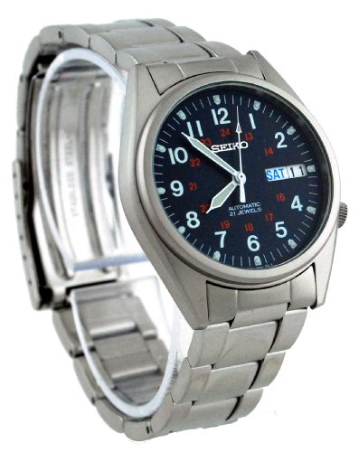 Seiko #SNX429K Men's Military Style Automatic Watch