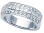 1.25 cttw Karina B(tm) Princess Diamonds Band LIFETIME WARRANTY