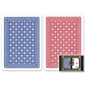  Da Vinci Neve, Italian 100 Plastic Playing Cards, 2-Deck Poker Size Set by Modiano, Jumbo Index: Sports & Outdoors