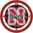 Nebraska Cornhuskers Suntime 12" Dimension Glass Crystal Wall Clock - NCAA College Athletics