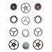 Metal Sprocket Gears by Tim Holtz Idea-ology, 12 per Pack, Various Sizes, Antique Finishes, TH92691