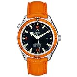 Omega Mens Seamaster Planet Ocean Automatic Chronometer Orange Leather Watch #2908.50.38 by Omega