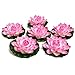 Simply Essentials Best Floating Flowers Set of 6 Pink Flowers for Weddings - Pools - Flower Arrangements - Centerpieces - Floral - Wedding Decorations - Hot Tubs - Large Pink - 6 1/2 Inch Each