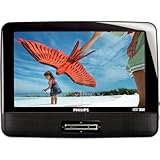 Philips PD9012/37 9-Inch LCD Dual Screen Portable DVD Player, Black