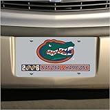 Florida Gators 2006 BCS National Champions Silver Tone Acrylic Gator Head Logo License Plate