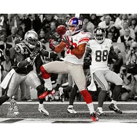  Victor Cruz - Super Bowl XLVI Touchdown NFL 8x10 Spotlight inch Photo (New York Giants)