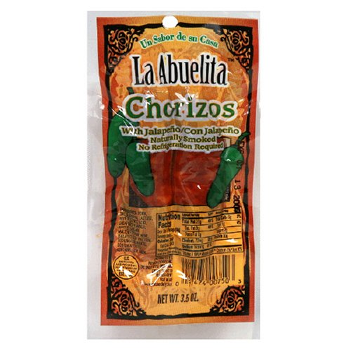 Patrick Cudahy La Abuelita Jalapeño Chorizo, 3.5-Ounce Packages (Pack of 16) by La Abuelita