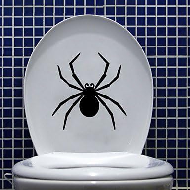 SWIKETYTM Wall Stickers Wall Decals, Black Spider Bathroom Decor Mural PVC Wall Stickers , Blue