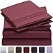 Mellanni California King Sheets Set - 4 PC Iconic Collection Bedding - Hotel Luxury, Extra Soft, Cooling Bed Sheets - Wrinkle, Fade, Stain Resistant (Cal King, Brick Red)