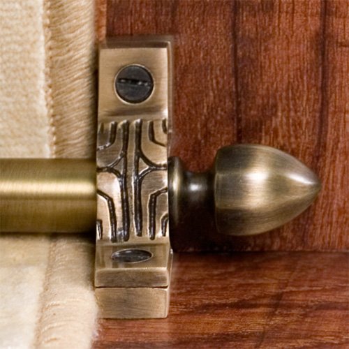 Pointed Stair Rod Finials Antique Brass