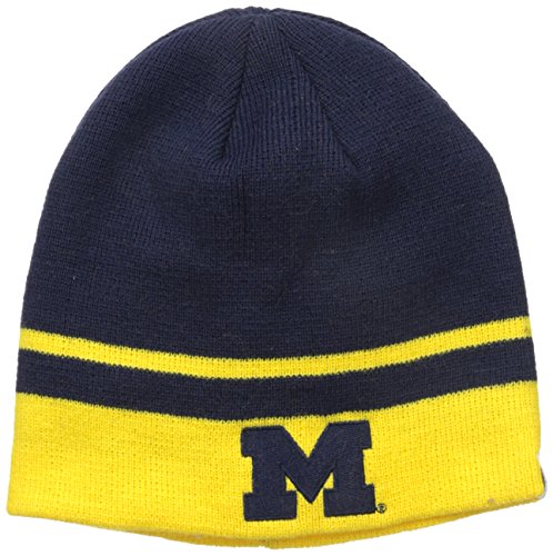 NCAA Michigan Wolverines Youth '47 Buddy Knit Beanie, Navy, One Size