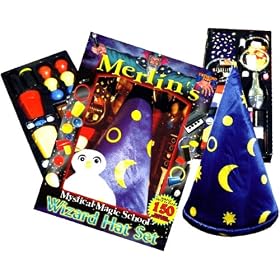 Merlin's Mystical Magic School Wizard Hat Set