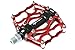 RockBros Bike Pedals Cycling Sealed Bearing Pedals (Red)