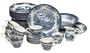 Churchill China Brook Blue 45-Piece Dinnerware Set, Service for 8