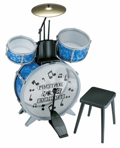 Buy BLUE Four Piece Starter Drum Set including Stool online at Discounted New and Used prices. Delivered to your door with Childrens Toyshop.com