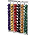 Capstores Tavolaswiss - 50.48640 - Porte capsules mural Fila 60 avec velcro double face  pouvant contenir 60 capsules Nespresso  - Acier chrom�