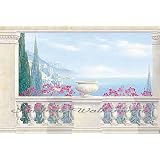 Amalfi Coast Balcony Wall Mural by Illusions Photo Wall