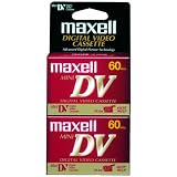 MAXELL 298012 MINI DIGITAL VIDEO TAPE (60 MIN, 2 PK)