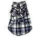 CXB1983(TM) Cute Pet Dog Puppy Clothes Shirt Size XS/S/M/L Blue Red Color (M, Blue)