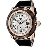 Glam Rock Women's GR10033D1 Miami Collection Diamond Accented Black Patent Leather Watch