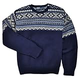 Polo Ralph Lauren Men's Intarsia Stripe Wool Sweater, Navy, M