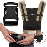 エルゴベビー純正と同品のバックル ベビーキャリア用バックル 腰、ウエストベルト用 バックル（大）　ブラック