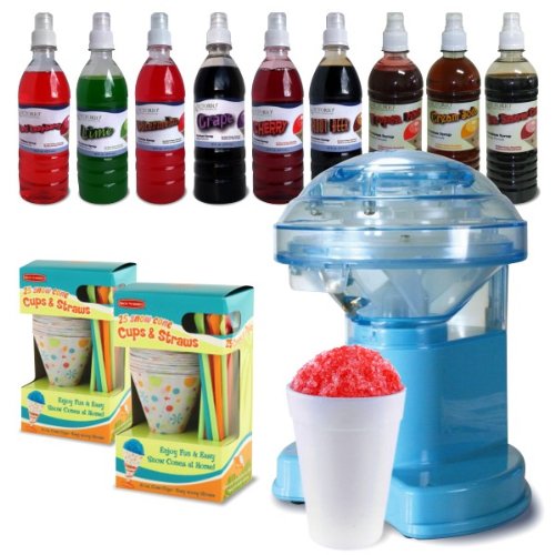 "Victorio Ice Shaver Mega Pack VKP1104 with Electric Ice Shaver, 9 Syrups, and 50 Cups and Straws" "Victorio Ice Shaver Mega Pack VKP1104 with Electric Ice Shaver, 9 Syrups, and 50 Cups and Straws"