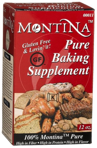 Montina Gluten Free Baking Supplement, 12-Ounce Boxes (Pack of 4)