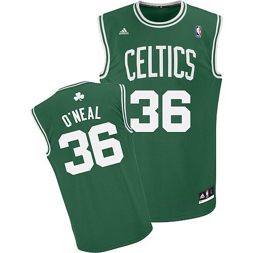 Youth Extra Large (18-20) NBA Boston Celtics Shaquille O'neal Green & White Throwback Basketball Jersey