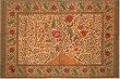 Tan Tree of Life Indian Bedspread, Twin Size