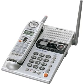 Panasonic KX-TG2355S 2.4 GHz DSS Cordless Phone with Talking Caller ID and Answering System (Silver)