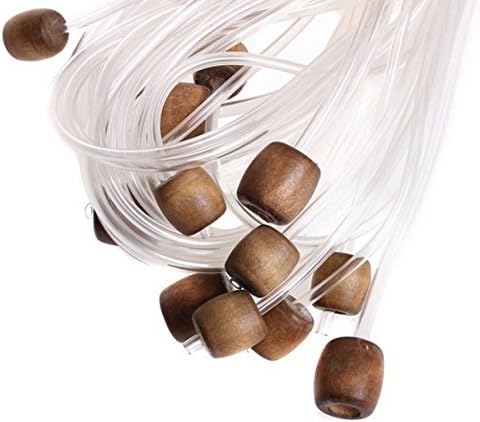 Tinsky Professional Carbonized Bamboo Needle Carpet Crochet Hooks Extended Crochets in Different Sizes - 12 pcs/set