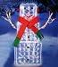 36 Random Twinkling Ice Snowman Lighted Christmas Yard Art