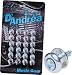 D'Andrea Chrome Guitar Strap Buttons 24 Piece