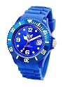 Ice Watch - SI.BE.U.S.09 - Montre Mixte - Quartz Analogique - Cadran Bleu - Bracelet Silicone Bleu - Moyen Modèle
