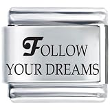 Follow Your Dreams Italian Charms Bracelet Link