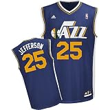 Adidas Utah Jazz Al Jefferson Youth (Sizes 8-20) Revolution 30 Replica Road Jersey Medium