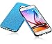 MEKO Galaxy S6 Case, Glitter Bling- Built in Sparkles- Flexible Rubber Case [Scratch Resistant] for Samsung Galaxy S6 - (Blue)