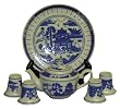 Oriental Blue Canton miniature tea set - porcelain