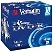 Verbatim DVD+R 4X 4,7GB Printable Surface Jewel Case 10er Pack DVD-Rohlinge