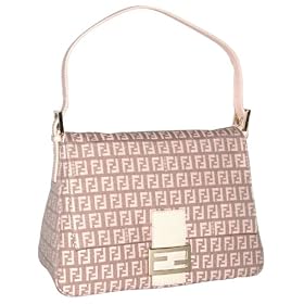 Fendi Mama Large Mauve and Peach Zucca Baguette 8BR001-LPN-F0EG3