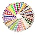 ChromaLabel 3/4 Inch Circle Sticker Labels, Easy to Write On Round Sticker Label, High Visibility Permanent Adhesive Labels - 38 Assorted Colors Sticky Dots