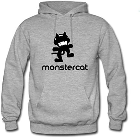 Xialaoji Personzlied Monstercat Men's Classic Hoody Hoodie Hooded Sweatshirt Gray Small