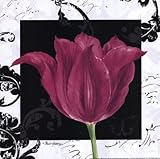 IMAGE OF Damask Tulip IV HIGH QUALITY MUSEUM WRAP CANVAS Print Pamela Gladding 12x12
