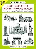 Ready-to-Use Illustrations of World-Famous Places: 109 Different Copyright-Free Designs Printed One Side (Dover Clip-Art Series)